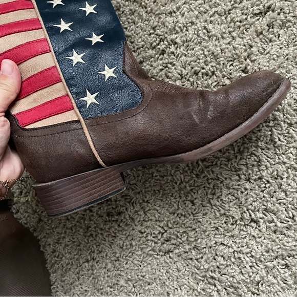 Roper American Patriot Stars & Stripes Western Boots Square toe size 6.5 - Picture 12 of 12
